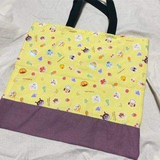 アンパンマン　レッスンバッグ　手提げかばん　小学校　幼稚園　ハンドメイド　(バッグ/レッスンバッグ)