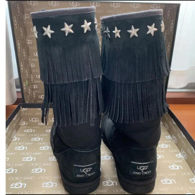 UGG(アグ)のUGG Jimmy Choo ジミーチュウ　コラボムートンブーツ レディースの靴/シューズ(ブーツ)の商品写真