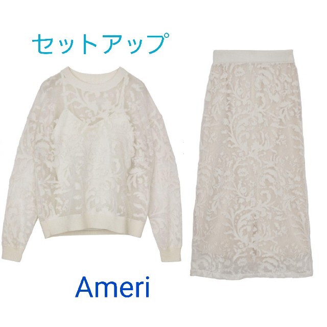 Amei DEVORER FLOWER SHEER TOP SKIRT セット | フリマアプリ ラクマ