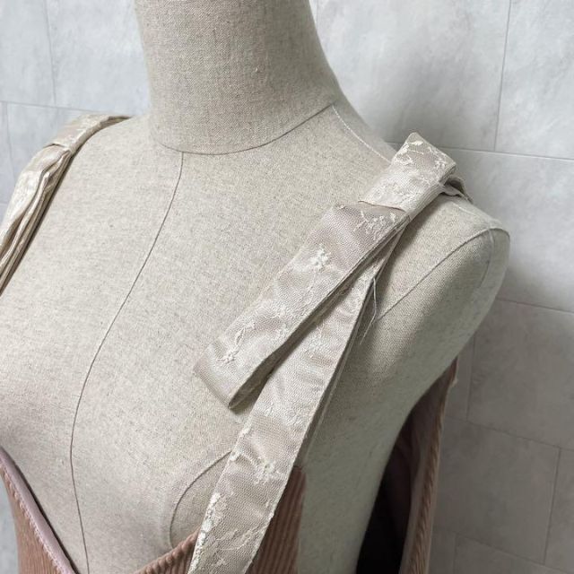 Couture Brooch(クチュールブローチ)の極美品　クチュールブローチ　ノースリーブ　サロペット　ピンク　ロング　M レディースのパンツ(サロペット/オーバーオール)の商品写真