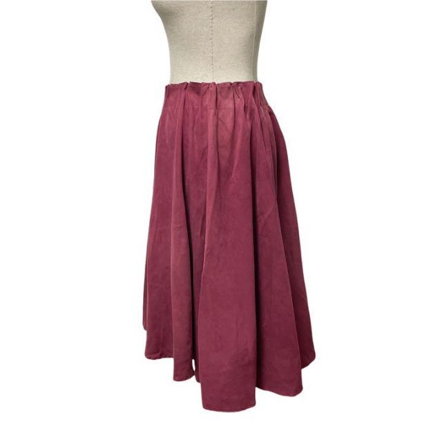12Twelve Agenda(トゥエルブアジェンダ)の美品　12twelve agenda スカート　ピンク　パープル　フリル　M レディースのスカート(ひざ丈スカート)の商品写真
