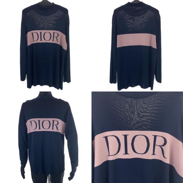 Christian Dior(クリスチャンディオール)のディオール 19AW ロゴ サイズXL ハイネック セーター 302828 メンズのトップス(ニット/セーター)の商品写真