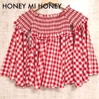 ハニーミーハニー(Honey mi Honey)の◇HONEY MI HONEY◇ハニーミーハニー　ギンガムチェック　トップス(シャツ/ブラウス(長袖/七分))