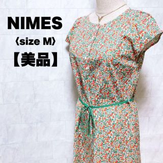 ニーム(NIMES)のNIMES  ニーム　ワンピース　さくらんぼ　柄　ひざ丈　クルーネック　夏服　Ｍ(ミニワンピース)