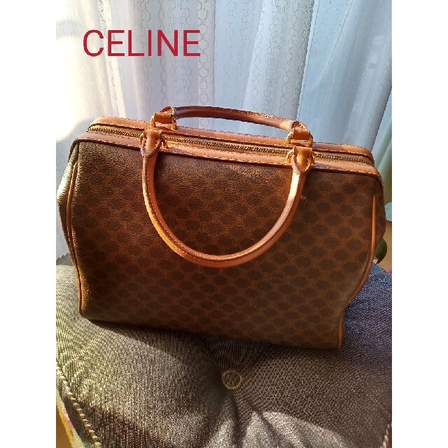 極美品 CELINE セリーヌ マカダム ボストンバッグ