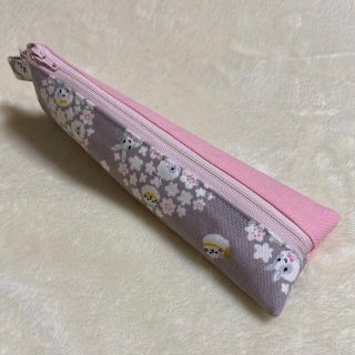 ハンドメイド☆ツートンペンケース〜ピンク(その他)