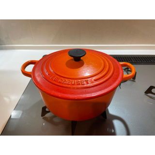 ルクルーゼ(LE CREUSET)のル・クルーゼ ココット・ロンド 2501 22cm IH対応(鍋/フライパン)