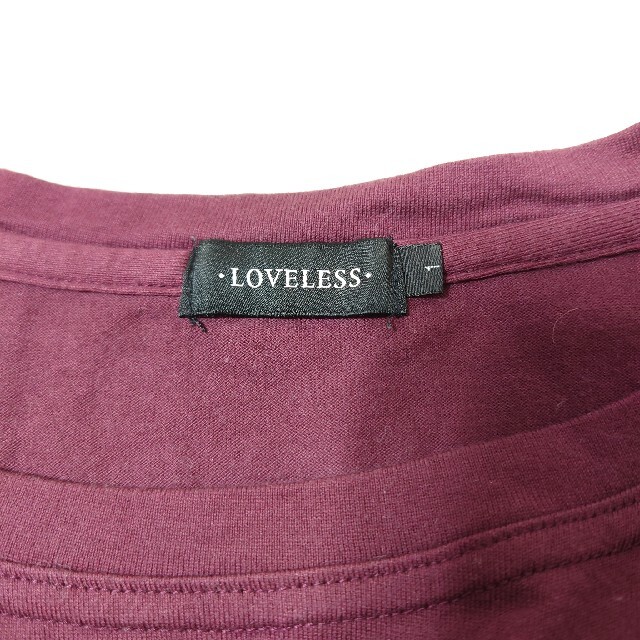 LOVELESS(ラブレス)のLOVELESS　ロングスリーブTシャツ　えんじ色　ラブレス メンズのトップス(Tシャツ/カットソー(七分/長袖))の商品写真