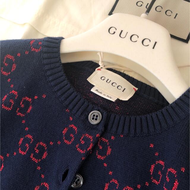 Gucci(グッチ)の【ご専用】グッチチルドレン 新品カーディガン 6 キッズ/ベビー/マタニティのキッズ服女の子用(90cm~)(カーディガン)の商品写真