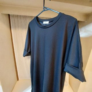 ロングTシャツ　NAVY 　レディース　黒色(Tシャツ(半袖/袖なし))