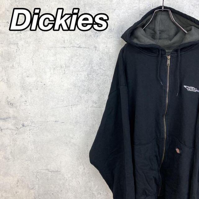 Dickies - 希少 90s ディッキーズ フルジップパーカー 刺繍ロゴ ビッグ