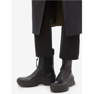 JIL SANDER ジップフロント チャンキーレザーブーツ - ブーツ