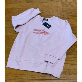 コムサイズム(COMME CA ISM)の☆レア新品 コムサイズム ロゴトレーナー 110♪ライトピンク(Tシャツ/カットソー)