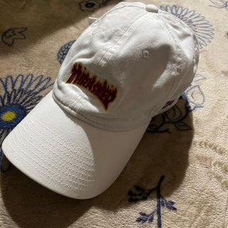 スラッシャー(THRASHER)のNEW ERA×THRASHER  白 キャップ(キャップ)