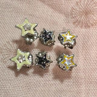 ☆ USED 3個セット　星　スターモチーフ　ピアス(ピアス)