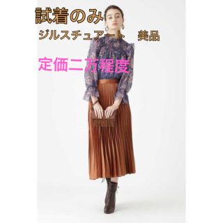 ジルスチュアート(JILLSTUART)の試着のみ ジルスチュアート　プリーツスカート　ブラウン(ロングスカート)