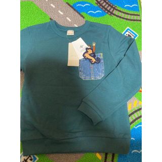 プティマイン(petit main)の新品　おさるのジョージ　トレーナー　130cm(Tシャツ/カットソー)