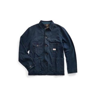 ダブルアールエル(RRL)の新品Ralph Lauren RRL インディゴ ジャージー チョア ジャケット(Gジャン/デニムジャケット)