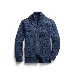 ダブルアールエル(RRL)の新品Ralph Lauren RRL アランニット コットン カーディガン(カーディガン)