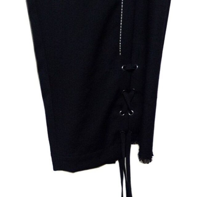 新品】Yohji + Noir 白糸ステッチ レースアップ パンツ 【即納&大特価
