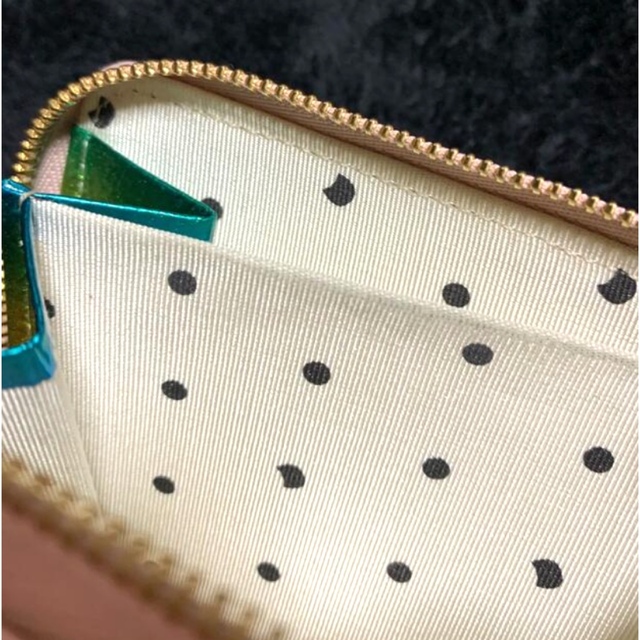 TSUMORI CHISATO(ツモリチサト)のツモリチサト　メタルクラッキング二つ折り財布　ピンク レディースのファッション小物(財布)の商品写真
