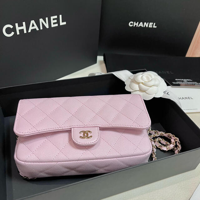 【取引中】新作CHANEL シャネル ミニマトラッセ フォンショルダーバッグバッグ