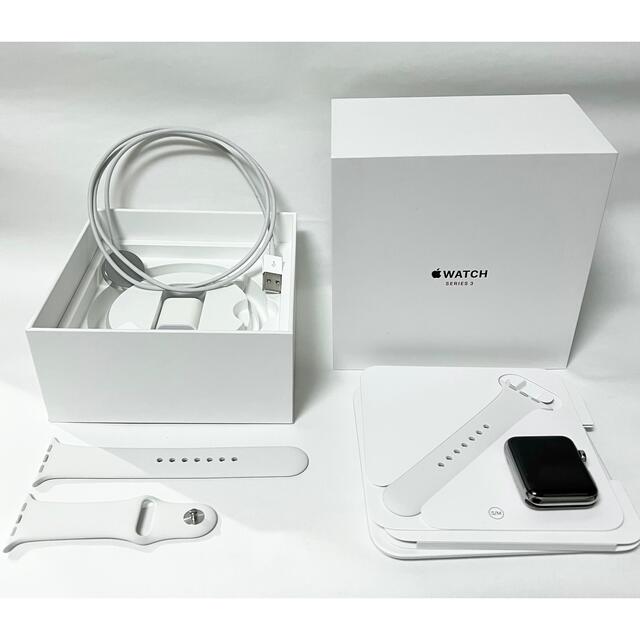 Apple Watch series 3 GPS セルラー 42mm ステンレス - その他