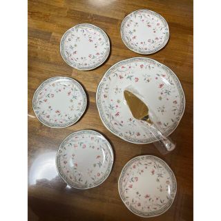 ノリタケ(Noritake)のノリタケ 花更紗 ハナサラサ 大皿 ケーキサーバー ケーキ皿 プレート(食器)