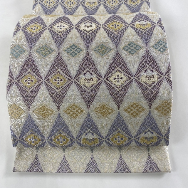 袋帯 美品 名品 六通 正絹 【中古】 simafesolidsurface.com