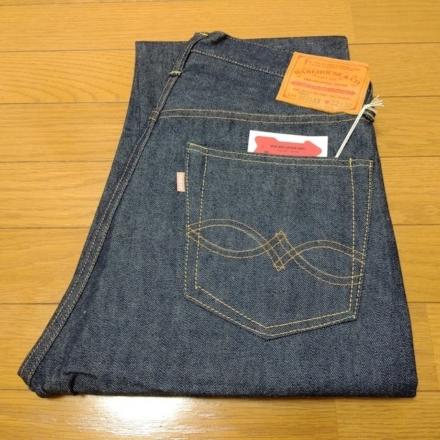 WAREHOUSE(ウエアハウス)の直営店限定仕様 Lot 1001XX(1000XX) 銅メッキボタン W32 メンズのパンツ(デニム/ジーンズ)の商品写真