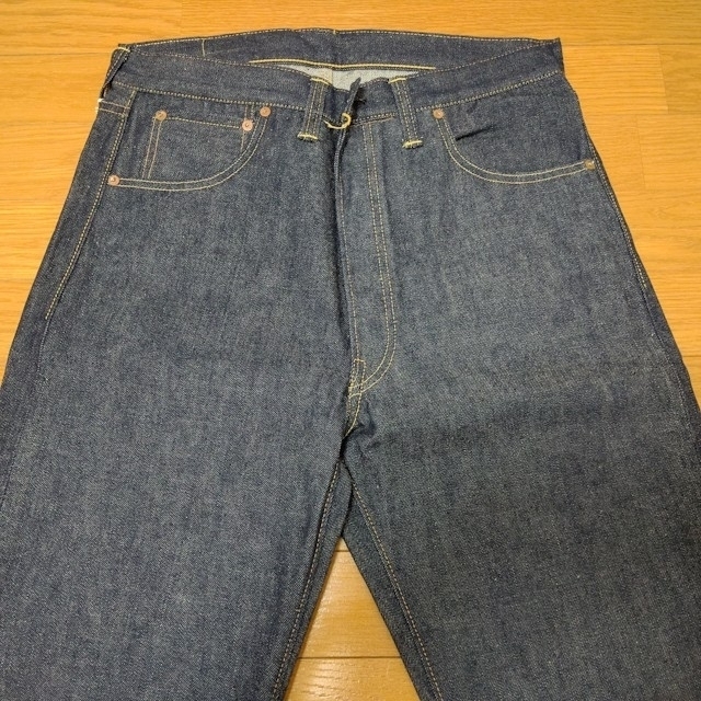 WAREHOUSE(ウエアハウス)の直営店限定仕様 Lot 1001XX(1000XX) 銅メッキボタン W32 メンズのパンツ(デニム/ジーンズ)の商品写真