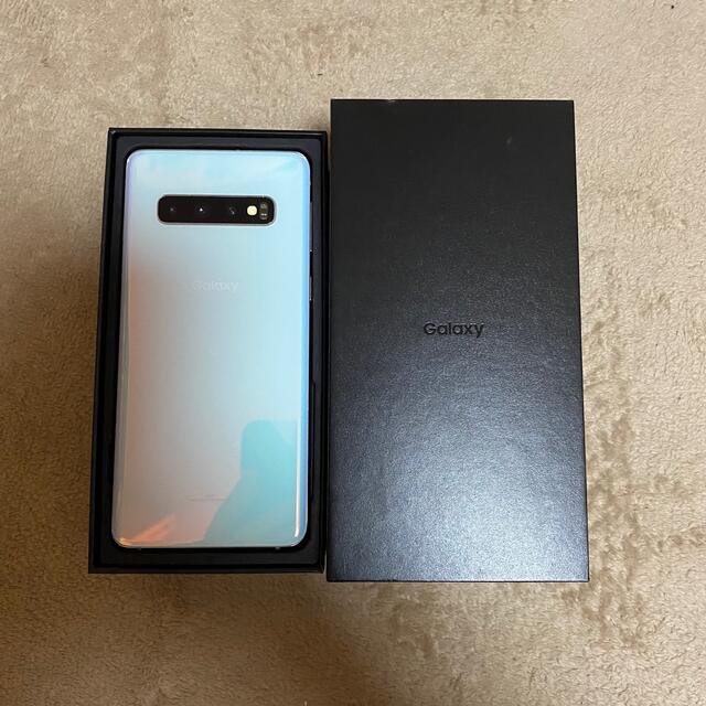 Galaxy S10 Prism White 128 GB SIMフリースマートフォン/携帯電話