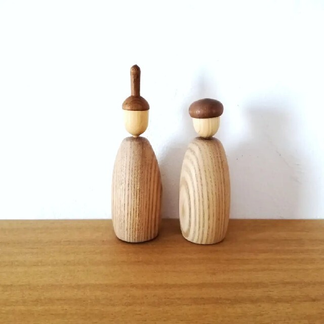 木製　雛人形　北海道産タモ材使用