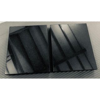 オーディオボード　2枚セット　250×200×30mm　天然黒御影石　山西黒(その他)