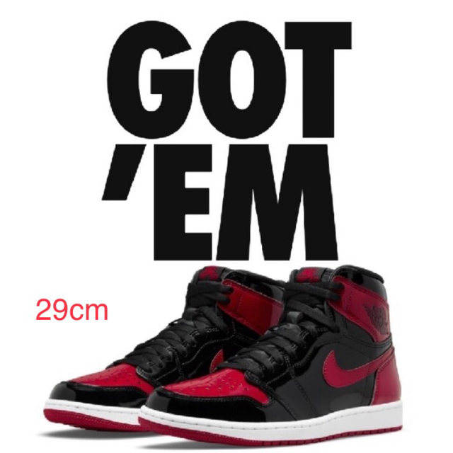 NIKE AIR JORDAN 1  HIGH OG PATENT  29cm新品未使用未試着購入先