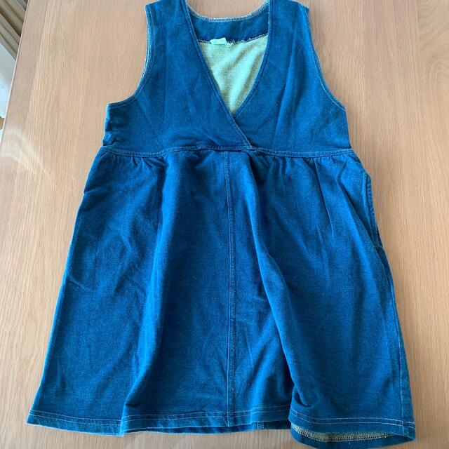 ワンピース（130 インディゴ） キッズ/ベビー/マタニティのキッズ服女の子用(90cm~)(ワンピース)の商品写真