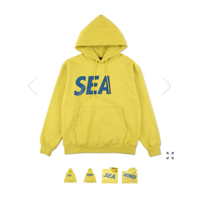 WIND AND SEA パーカー SEA HOODIE イエローL