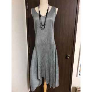 プリーツプリーズイッセイミヤケ(PLEATS PLEASE ISSEY MIYAKE)の極美品 PLEATS PLEASEアシンメトリーワンピース(ロングワンピース/マキシワンピース)