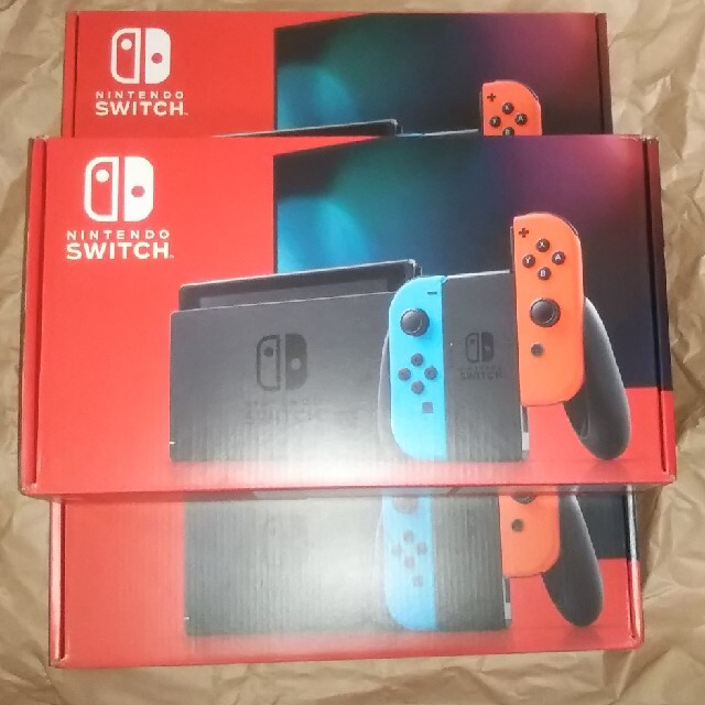 日本製】 Nintendo Switch - 新品、未使用 任天堂Switchネオンカラー×3