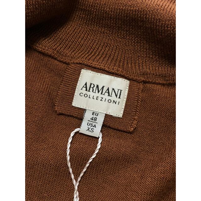 ARMANI COLLEZIONI(アルマーニ コレツィオーニ)のアルマーニコレッツォーニ★新品/未使用★フルジップアップ★4.5万円★サイズ48 メンズのトップス(ニット/セーター)の商品写真