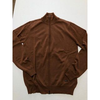 アルマーニ コレツィオーニ(ARMANI COLLEZIONI)のアルマーニコレッツォーニ★新品/未使用★フルジップアップ★4.5万円★サイズ48(ニット/セーター)