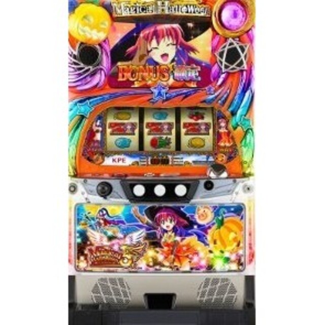 パチスロ実機　マジカルハロウィン5 コイン不要機付き