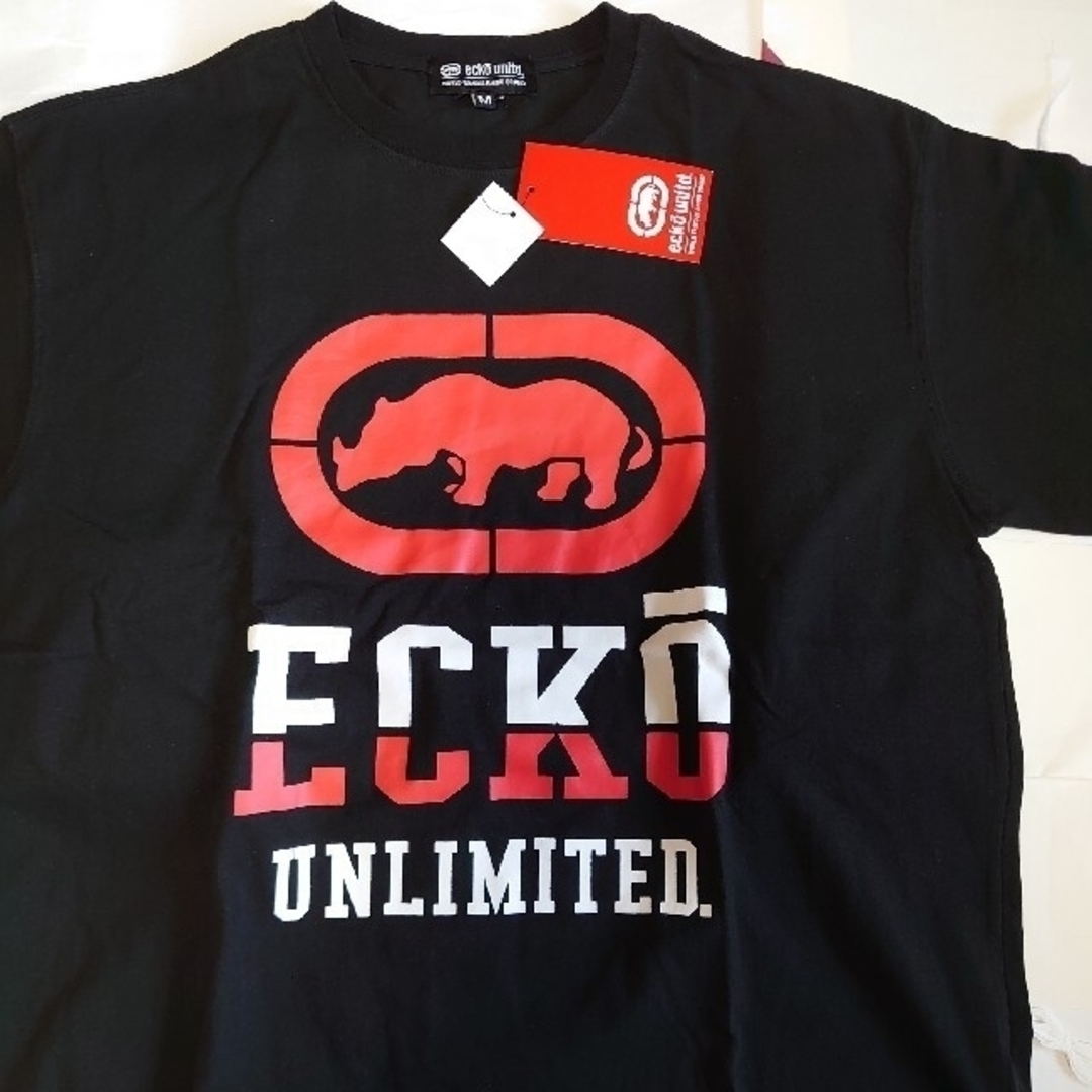 ECKŌ UNLTD（ECKO UNLTD）(エコーアンリミテッド)の送料込！新品タグ付、M、半袖Tシャツ、eckō unltd.黒 メンズのトップス(Tシャツ/カットソー(半袖/袖なし))の商品写真