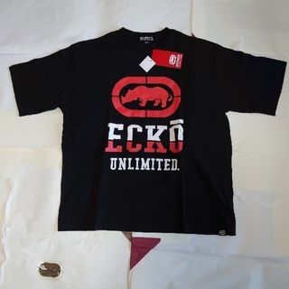 エコーアンリミテッド(ECKŌ UNLTD（ECKO UNLTD）)の送料込！新品タグ付、M、半袖Tシャツ、eckō unltd.黒(Tシャツ/カットソー(半袖/袖なし))