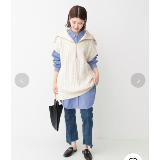 Spick & Span(スピックアンドスパン)のspick and span 【HAMILTONLAMBSWOOL】ベスト レディースのトップス(ベスト/ジレ)の商品写真