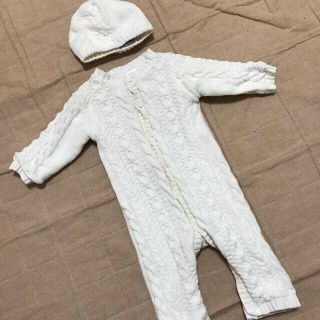 ベビーギャップ(babyGAP)のbaby  GAP  ケーブルニット  ロンパース(ロンパース)