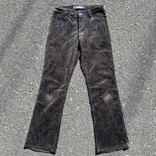 vintage old GAP ベロア フレアパンツ ペイズリー柄 ブーツカットの