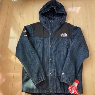 Supreme North Face Denim Dot Shot Jacket