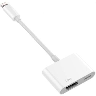 iPhone Lightning HDMI 変換ケーブル AVアダプタ コネクタ(映像用ケーブル)