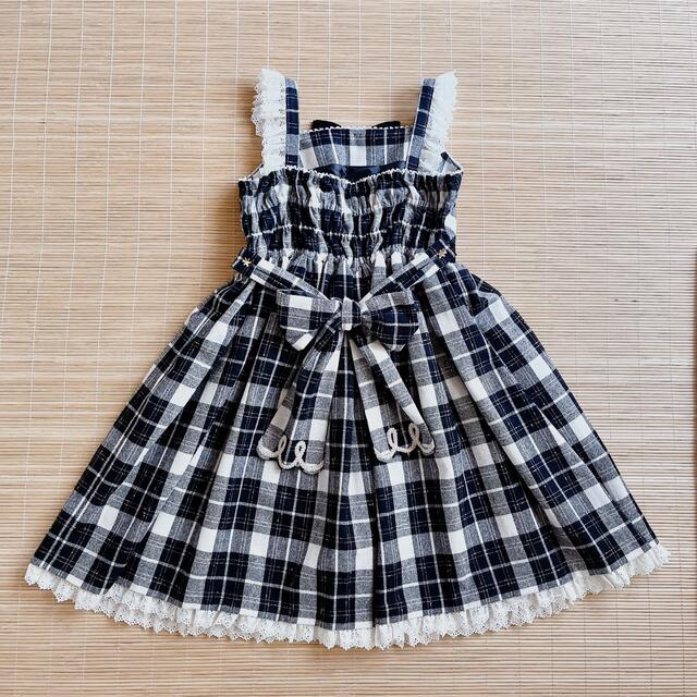 Angelic Pretty(アンジェリックプリティー)のおめかし Bear JSK レディースのワンピース(ひざ丈ワンピース)の商品写真